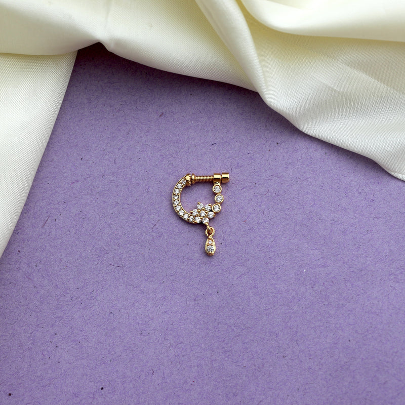 Antique Matte Traditional 7 Stone Septum Ring